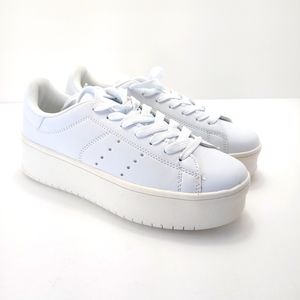 J. Adams Hero White Women's 9 Platform Shoe